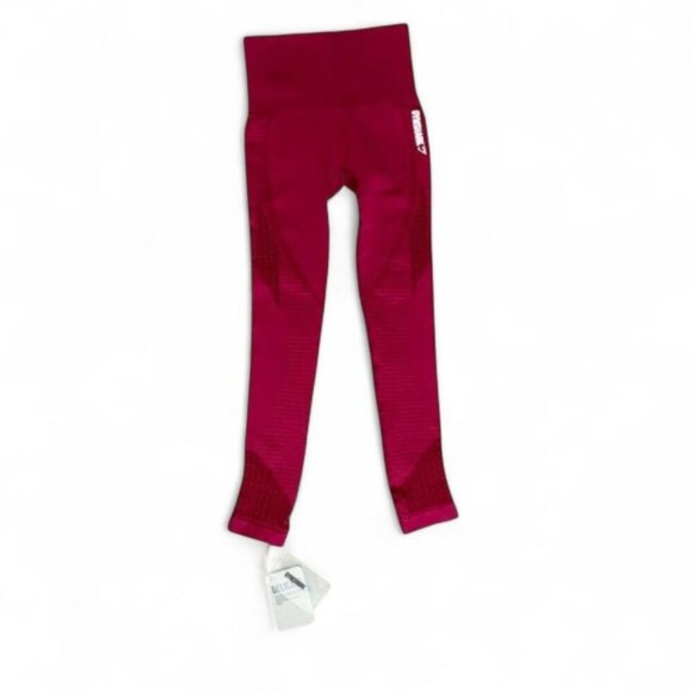 Gymshark Women's Seamless Energy High Waist Leggings Beet Red Gym Activewear XS